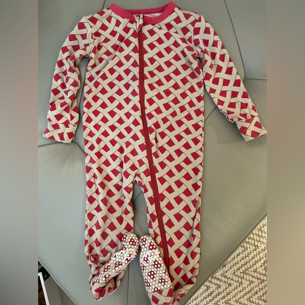 KicKee Pants Size 12-18M Cherry Pie Footie